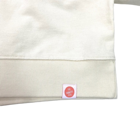 DOG Person Logo Crew Neck Jersey Sweatshirt in Vanilla Cream - Picture 7 of 8